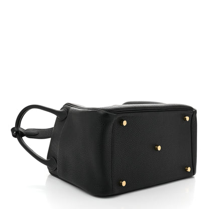 Hermes Taurillon Clemence Lindy 30 Black 4 of 11