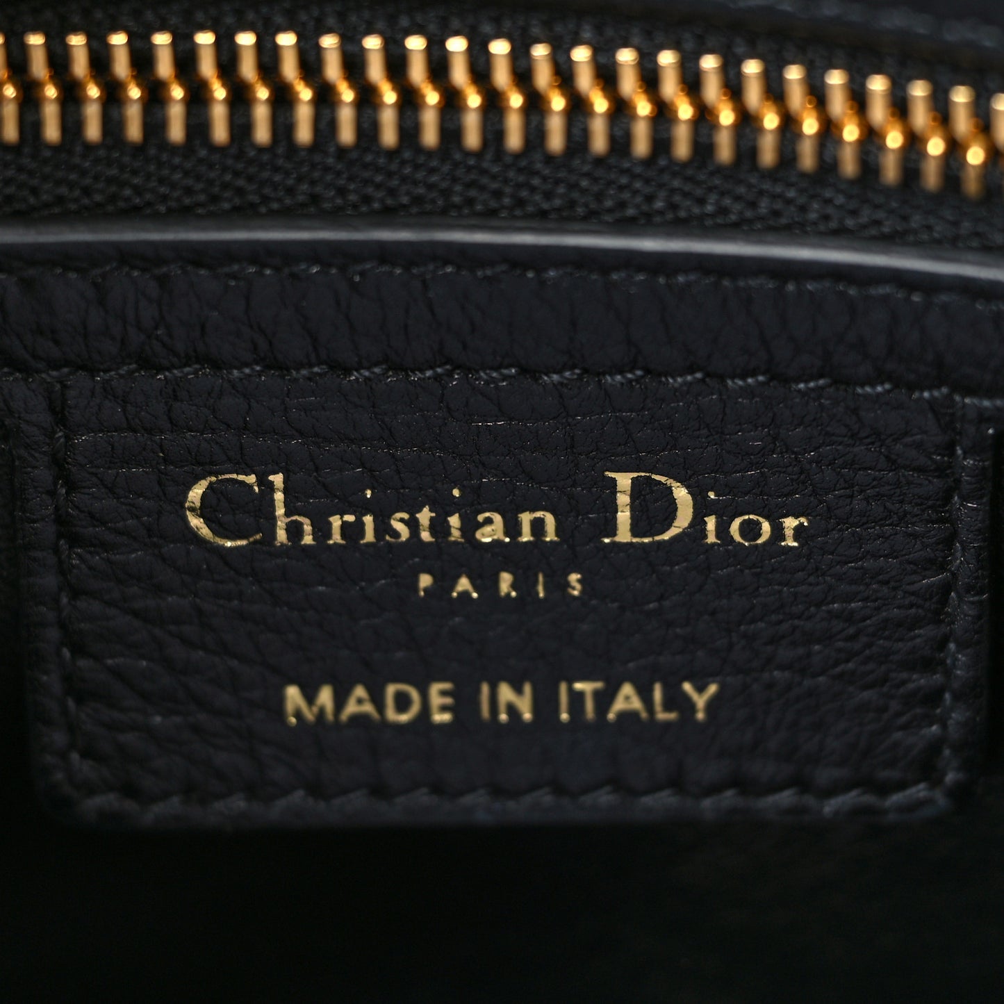 Calfskin Cannage Small Caro Bag Black