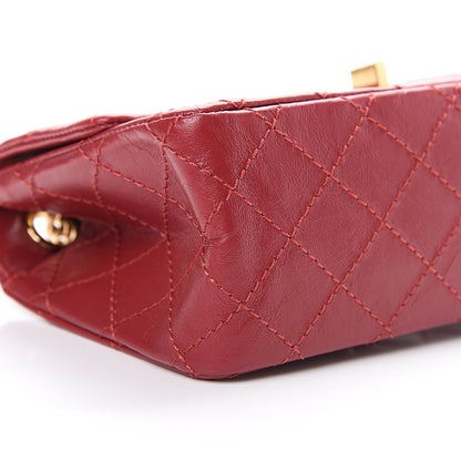 Chanel Aged Calfskin Quilted 2.55 Reissue Mini Flap Red 9 of 11