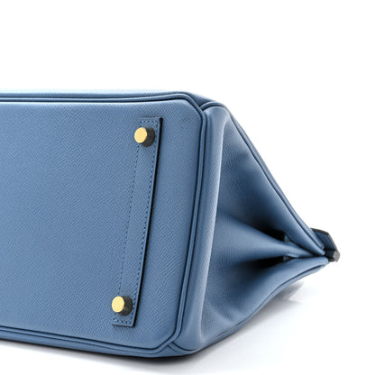 Hermes Epsom Birkin 30 Bleu Agate 10 of 10
