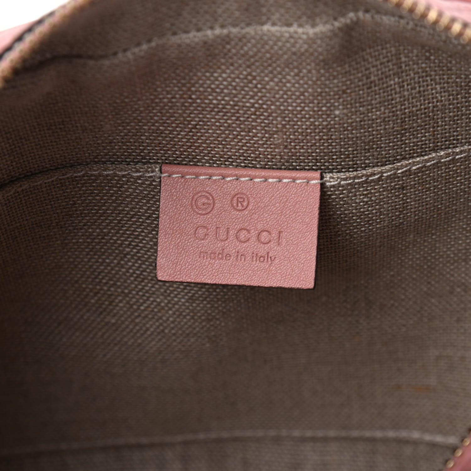 Gucci Soft Microguccissima Mini Bree Messenger Bag Soft Pink 9 of 10