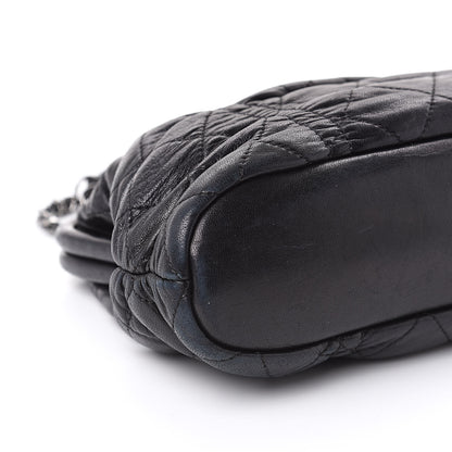 Chanel Lambskin Quilted Sharpei Frame Tote Black 8 of 19