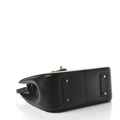 Versace Vitello Barocco Virtus Small Top Handle Shoulder Bag Black 4 of 9