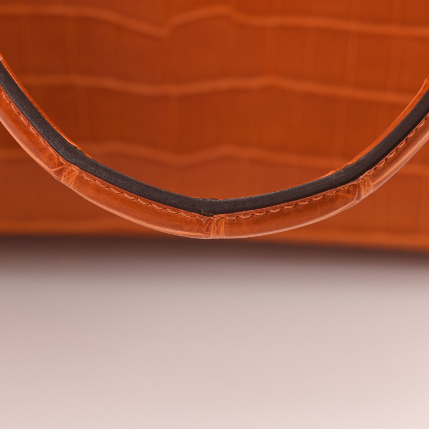 Hermes Shiny Niloticus Crocodile Plume 28 Orange 11 of 11