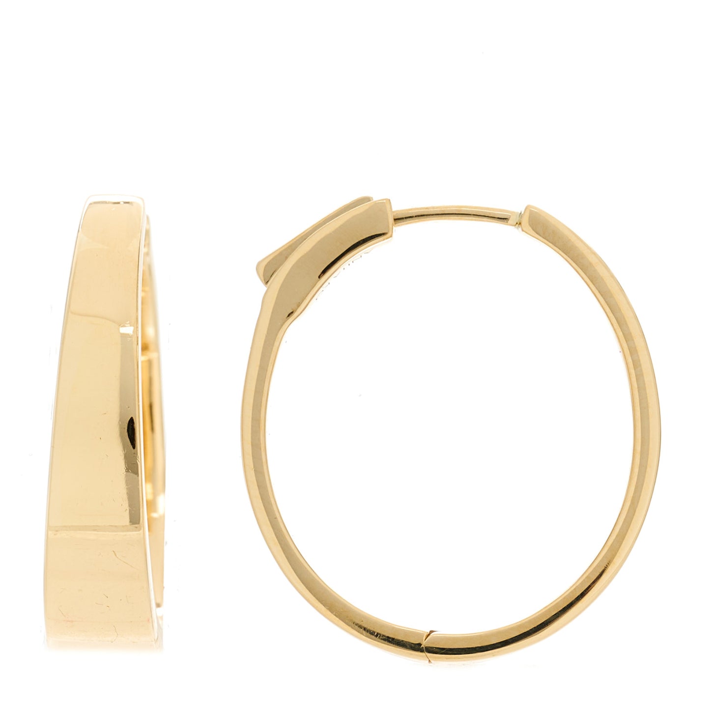 18K Yellow Gold Classic Meryl Hoop Earrings