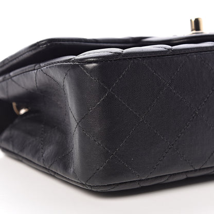 Chanel Lambskin Quilted Mini Rectangular Flap Black 9 of 12