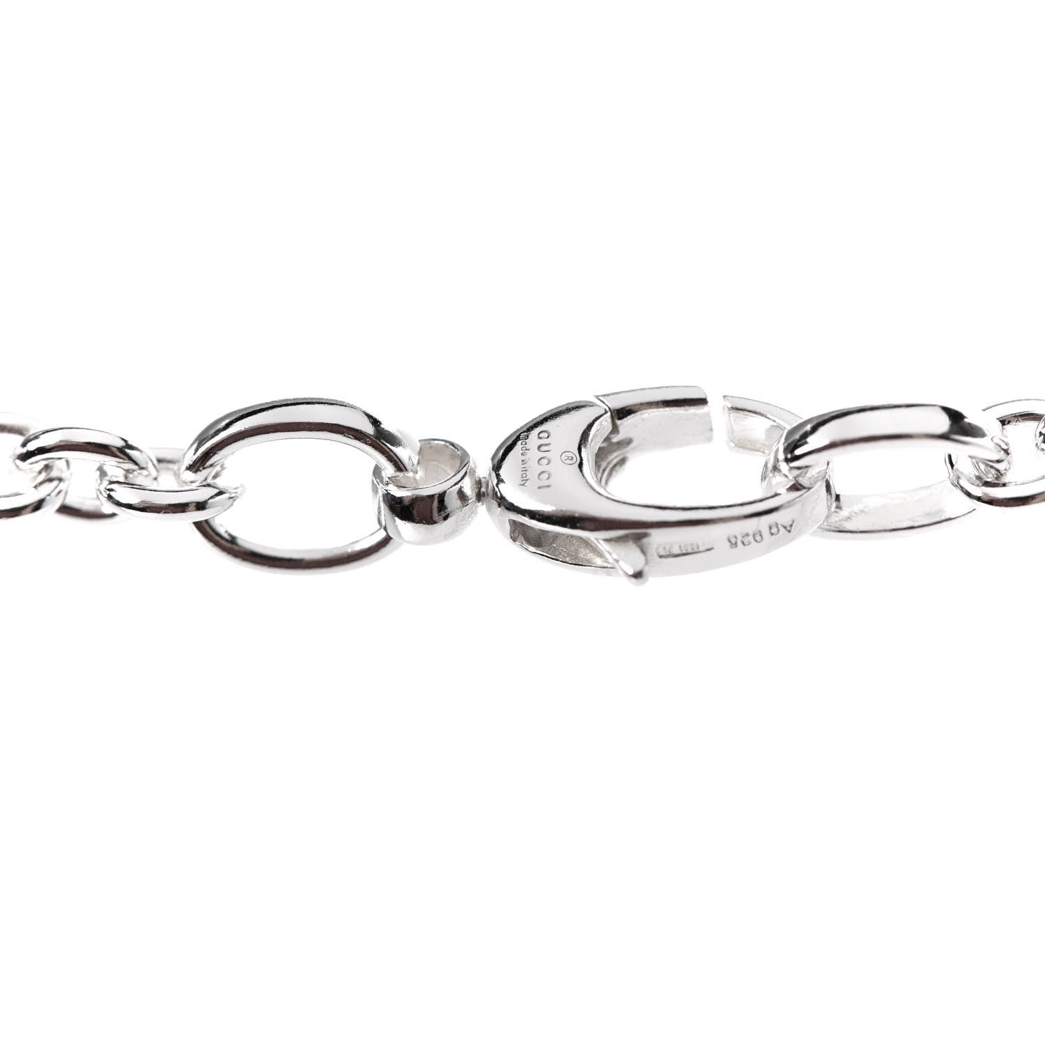 Gucci Sterling Silver Britt Necklace 5 of 5