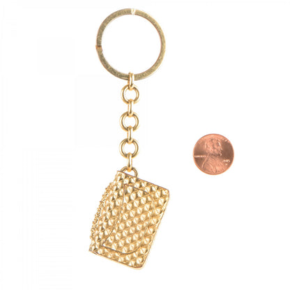 Chanel Quilted Flap Keychain Gold 2 of 2
