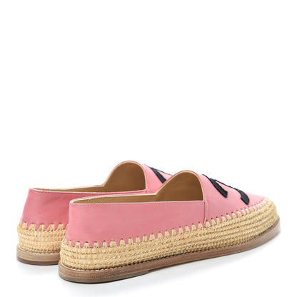 Chanel Lambskin Grosgrain CC Espadrilles 39 Pink 4 of 9