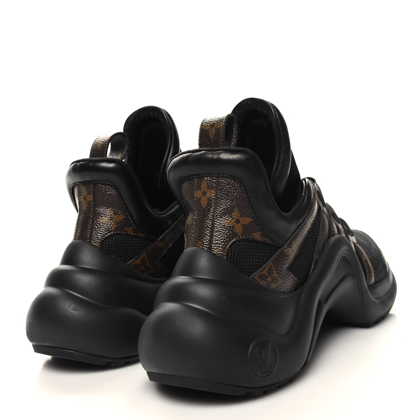 Calfskin Patent Monogram LV Archlight Sneakers 39.5 Black