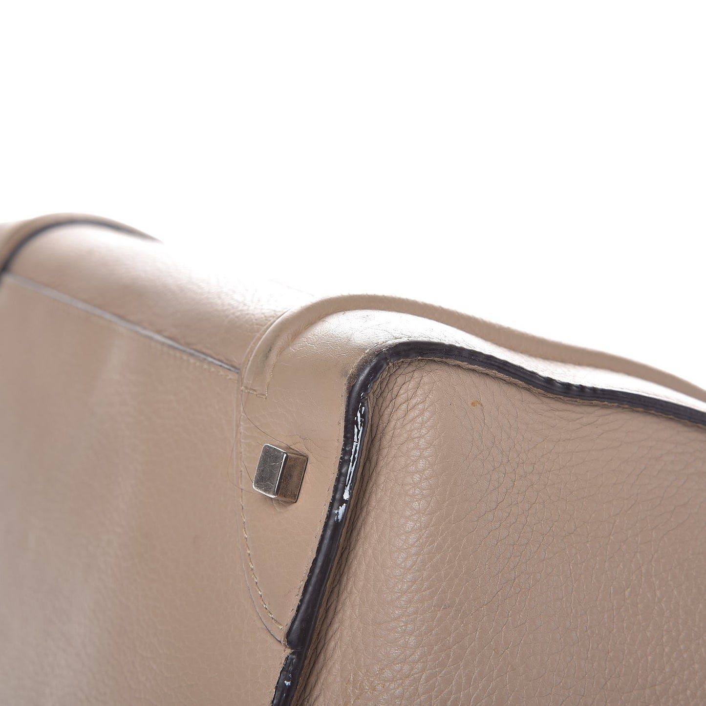 Drummed Calfskin Mini Luggage Dune