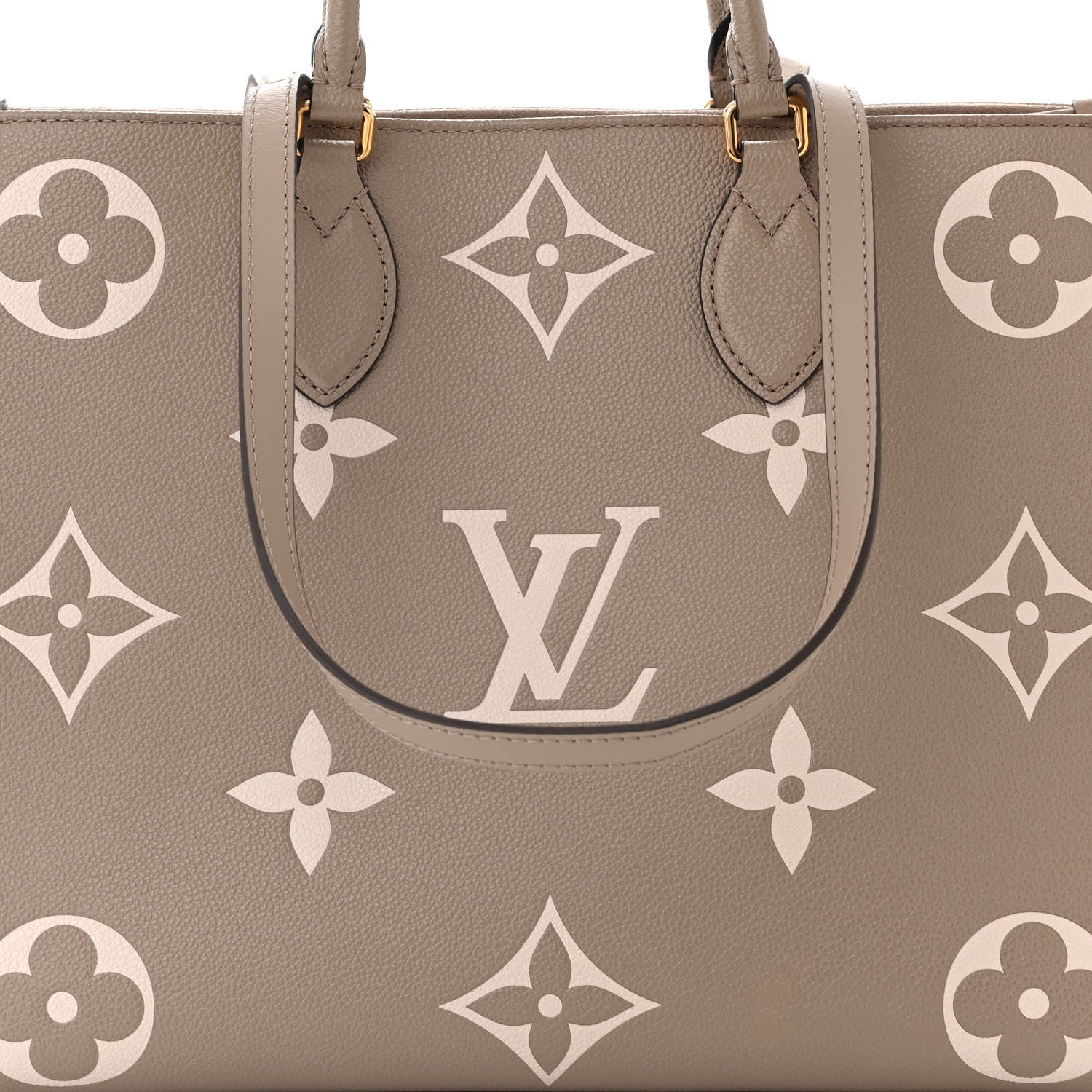 Louis Vuitton Empreinte Monogram Giant Onthego MM Tourterelle Creme 8 of 10