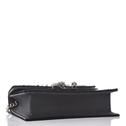 Gucci Velvet Crystal Super Mini Dionysus Shoulder Bag Black 4 of 11