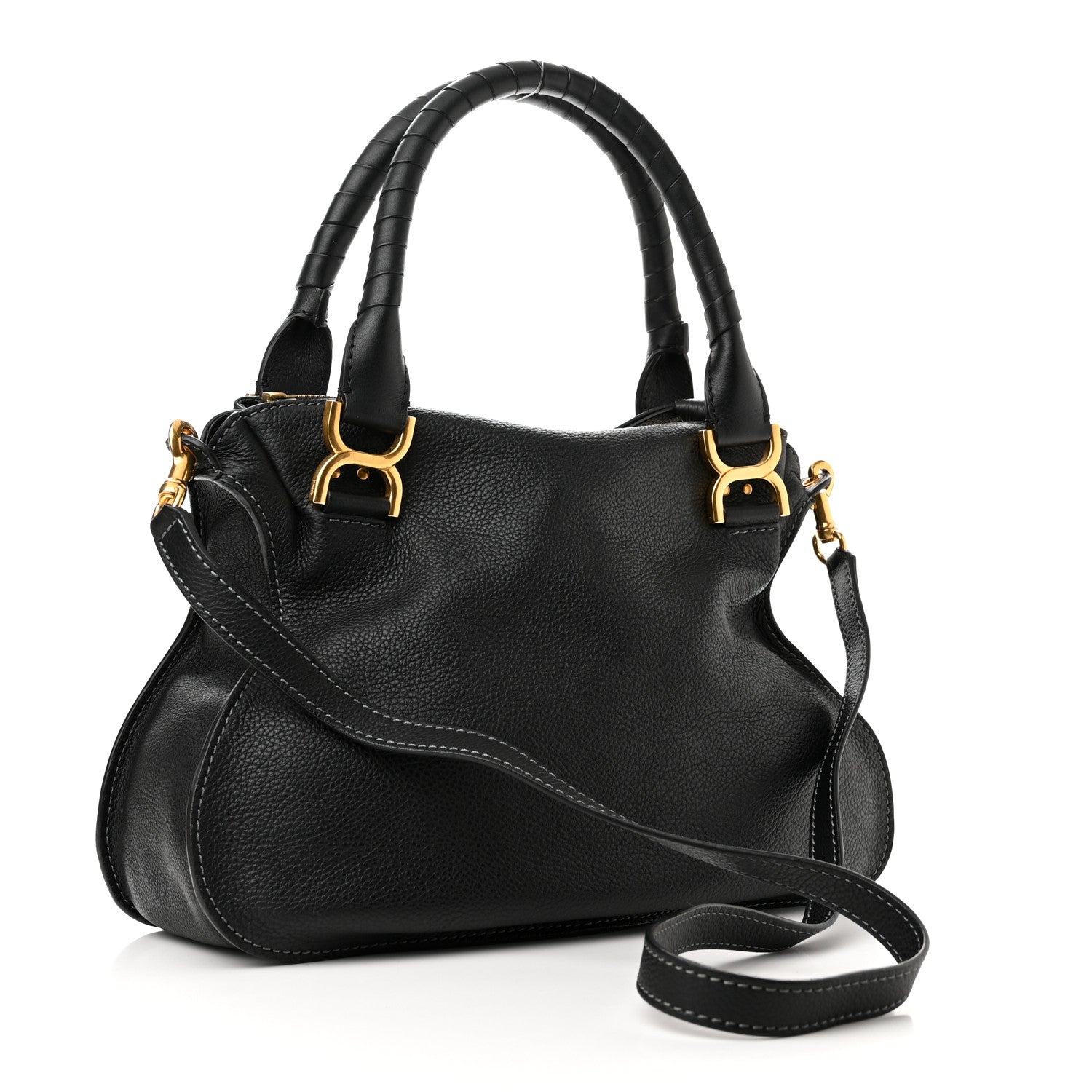 Chloe Calfskin Medium Marcie Satchel Black 3 of 9