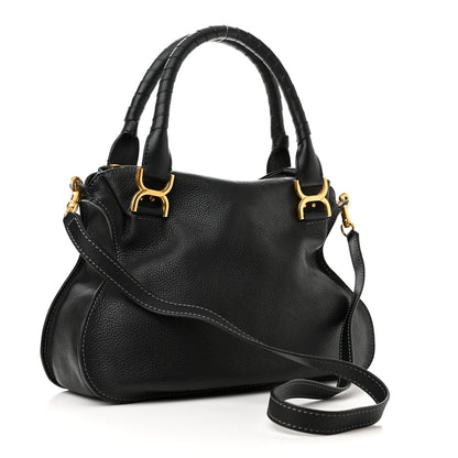 Chloe Calfskin Medium Marcie Satchel Black 3 of 9