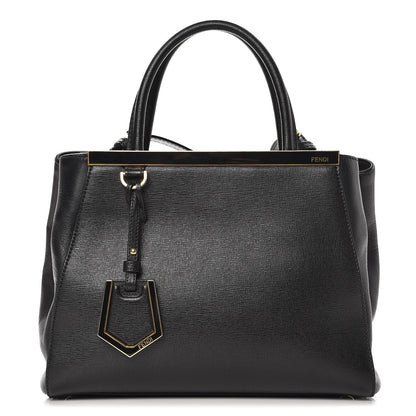 Fendi Vitello Elite Petite 2Jours Tote Black 1 of 8