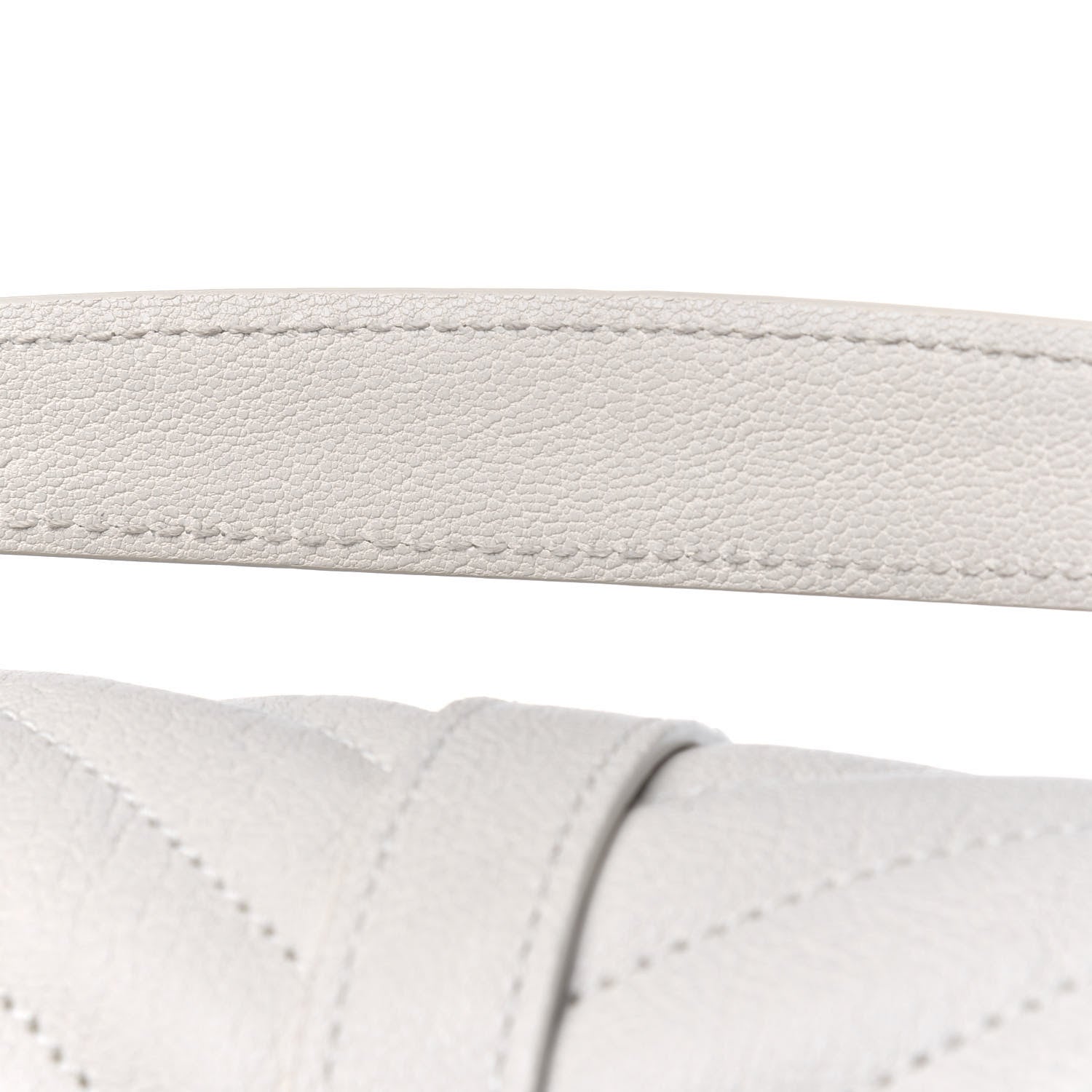 Saint Laurent Sheepskin Matelasse Chevron Monogram Medium College Bag Crema Soft 22 of 23