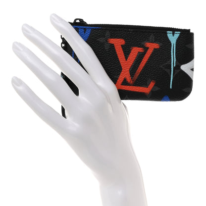 Louis Vuitton Monogram Eclipse LV Graffiti Key Pouch Multicolor 2 of 6