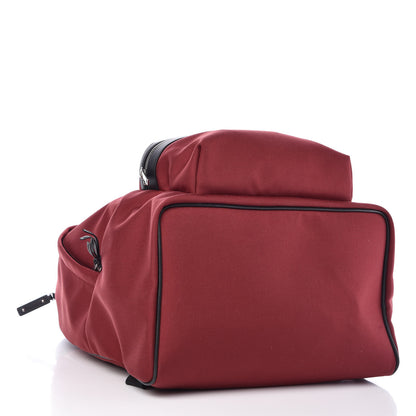 Saint Laurent Canvas Nylon Giant City Backpack Red 4 of 10