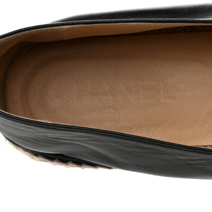 Chanel Lambskin CC Espadrilles 41 Black 6 of 9