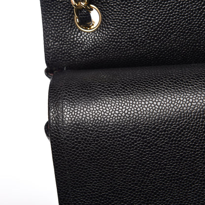 Chanel Caviar Quilted Jumbo Double Flap Black 16 of 18