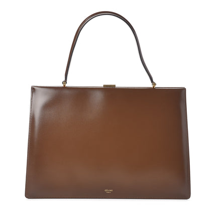 Celine Patina Box Calfskin Medium Clasp Bag Camel 1 of 8