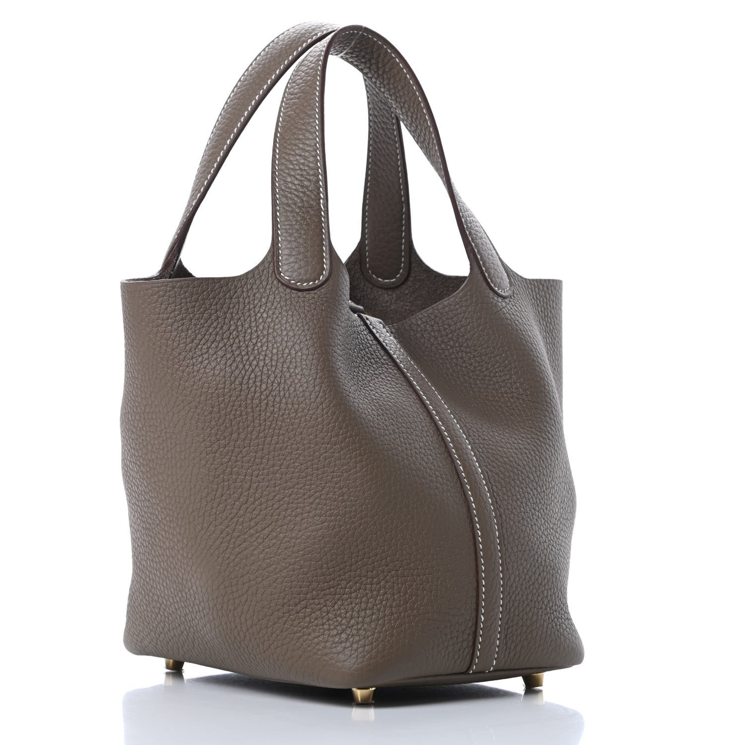 Hermes Taurillon Clemence Picotin Lock 18 PM Etoupe 3 of 11