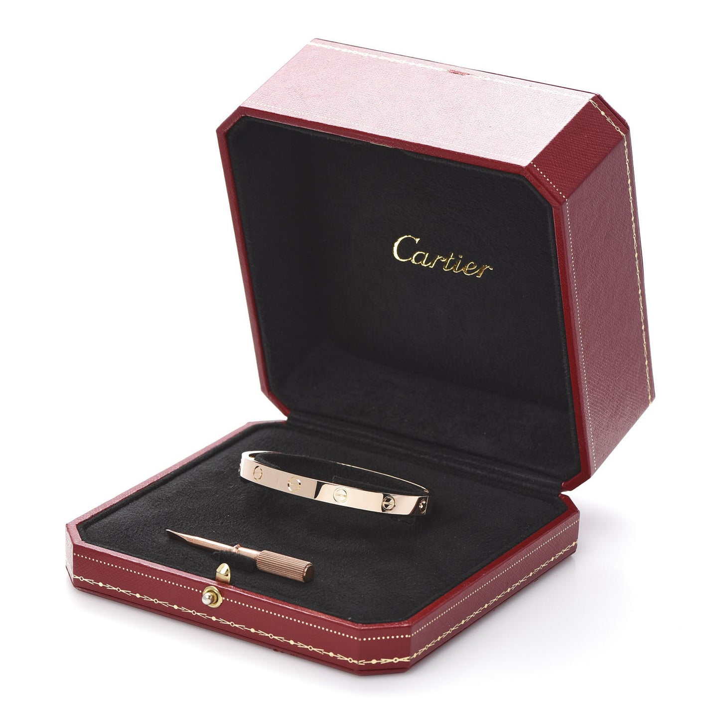 18K Pink Gold LOVE Bracelet 17