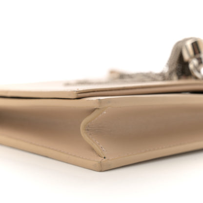Saint Laurent Smooth Calfskin Classic Monogram Kate Tassel Chain Wallet Dark Beige 9 of 17