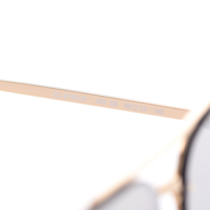 Celine Acetate Mirror Aviator Sunglasses CL41391/S Gold Grey 5 of 7
