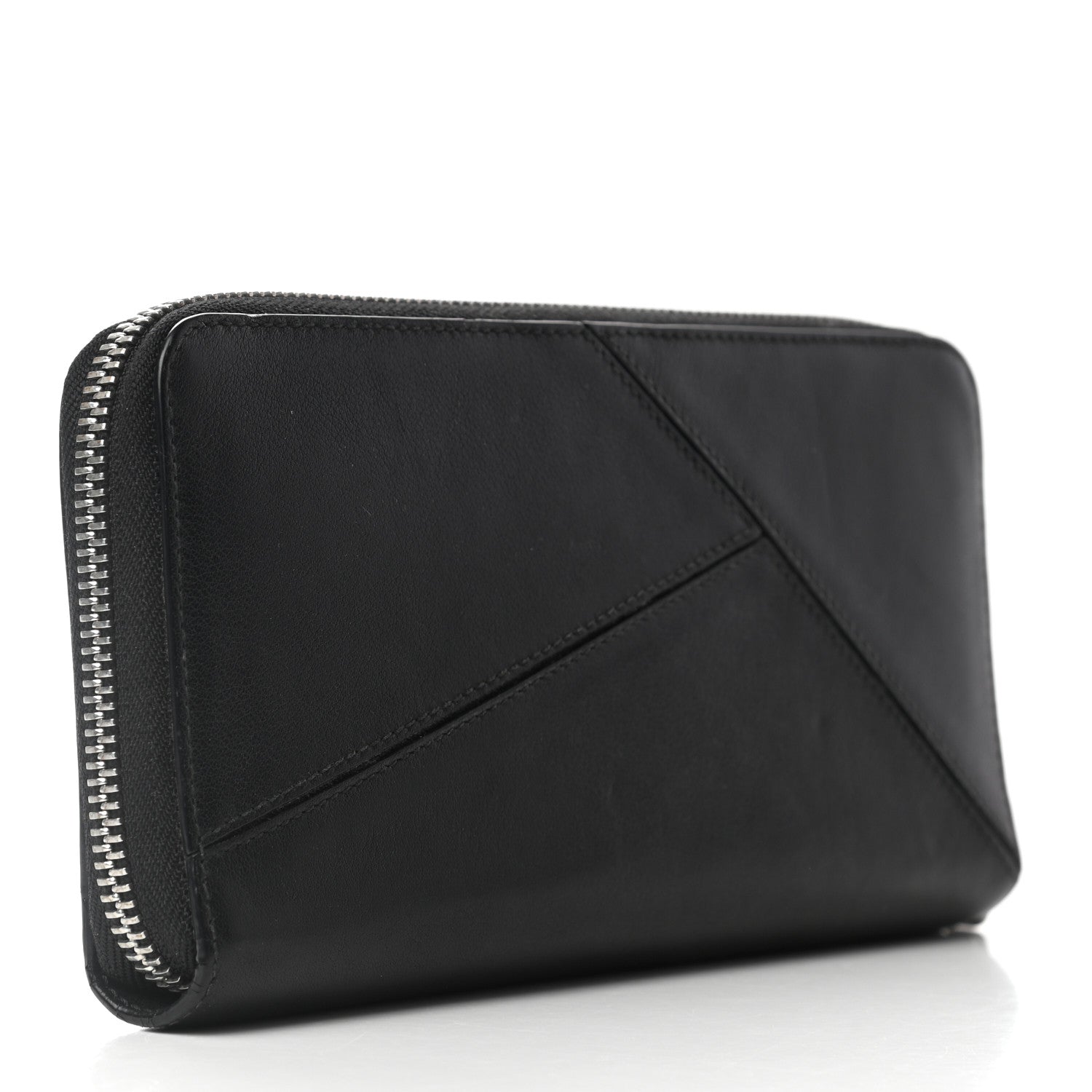 Loewe Calfskin Medium Puzzle Zip Around Wallet Black 3 of 7