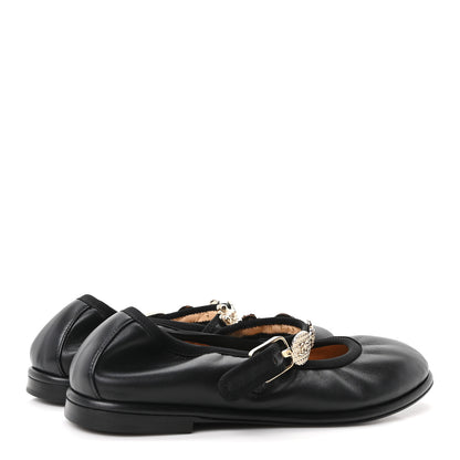 Chanel Lambskin Charm Mary Jane Flats 36.5 Black 5 of 8