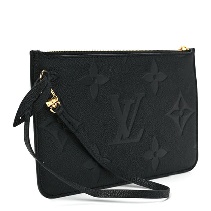 Louis Vuitton Empreinte Monogram Giant Neverfull MM Pochette Black 3 of 9