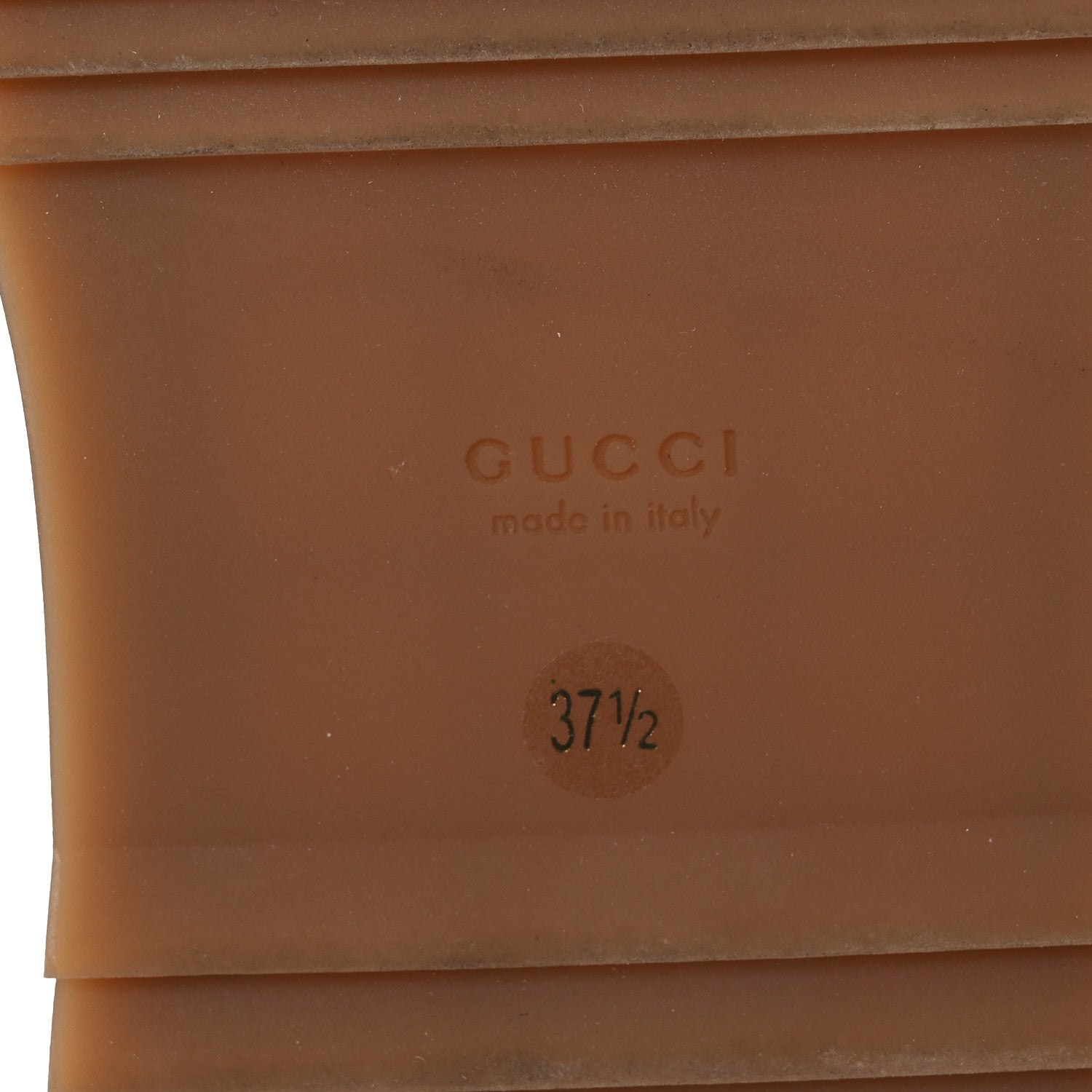 Gucci Canvas GG Monogram Angelina Platform Slide Sandals 37.5 Beige Ruggine 8 of 12