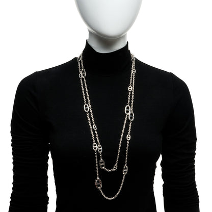 Hermes Sterling Silver Farandole Necklace 160 2 of 6