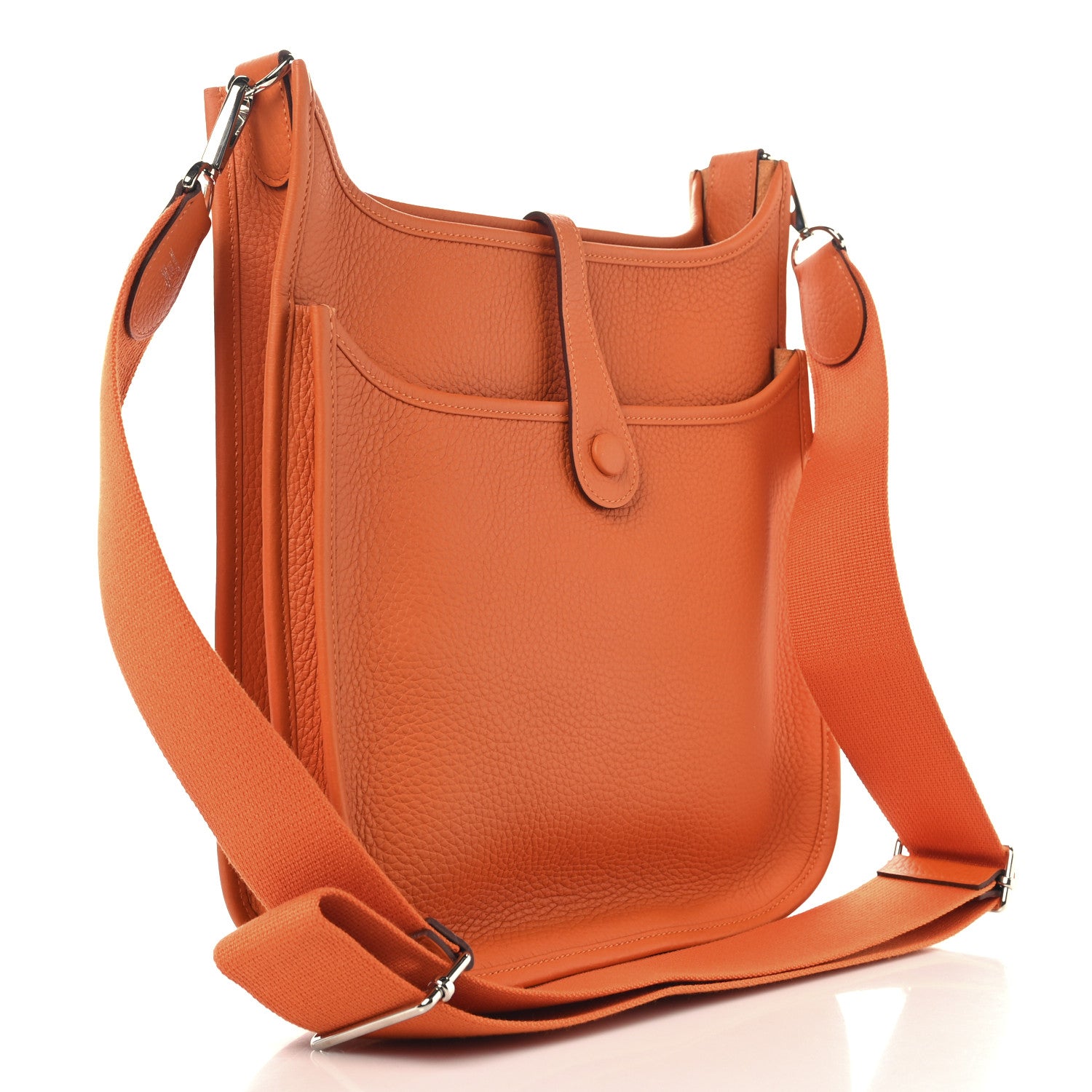 Hermes Taurillon Clemence EVELYNE III PM Orange 3 of 11