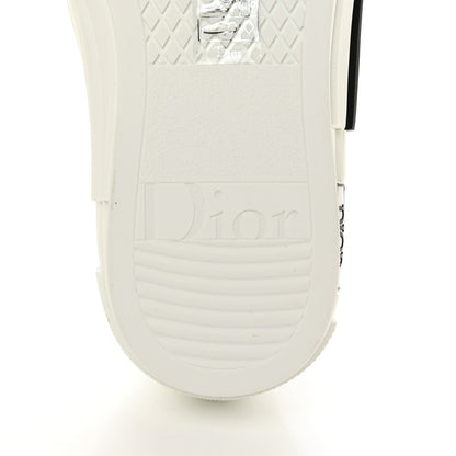 Christian Dior Technical Canvas Oblique Mens B23 Slip On Sneakers 39 White 8 of 9