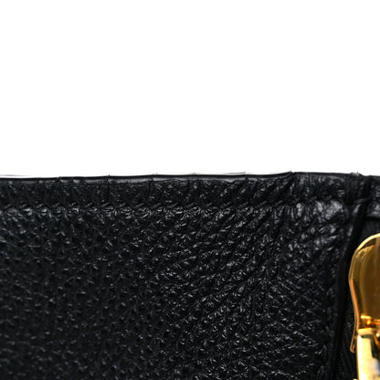 Tom Ford Grained Calfskin Sedgwick Medium Zipper Tote Black 18 of 20
