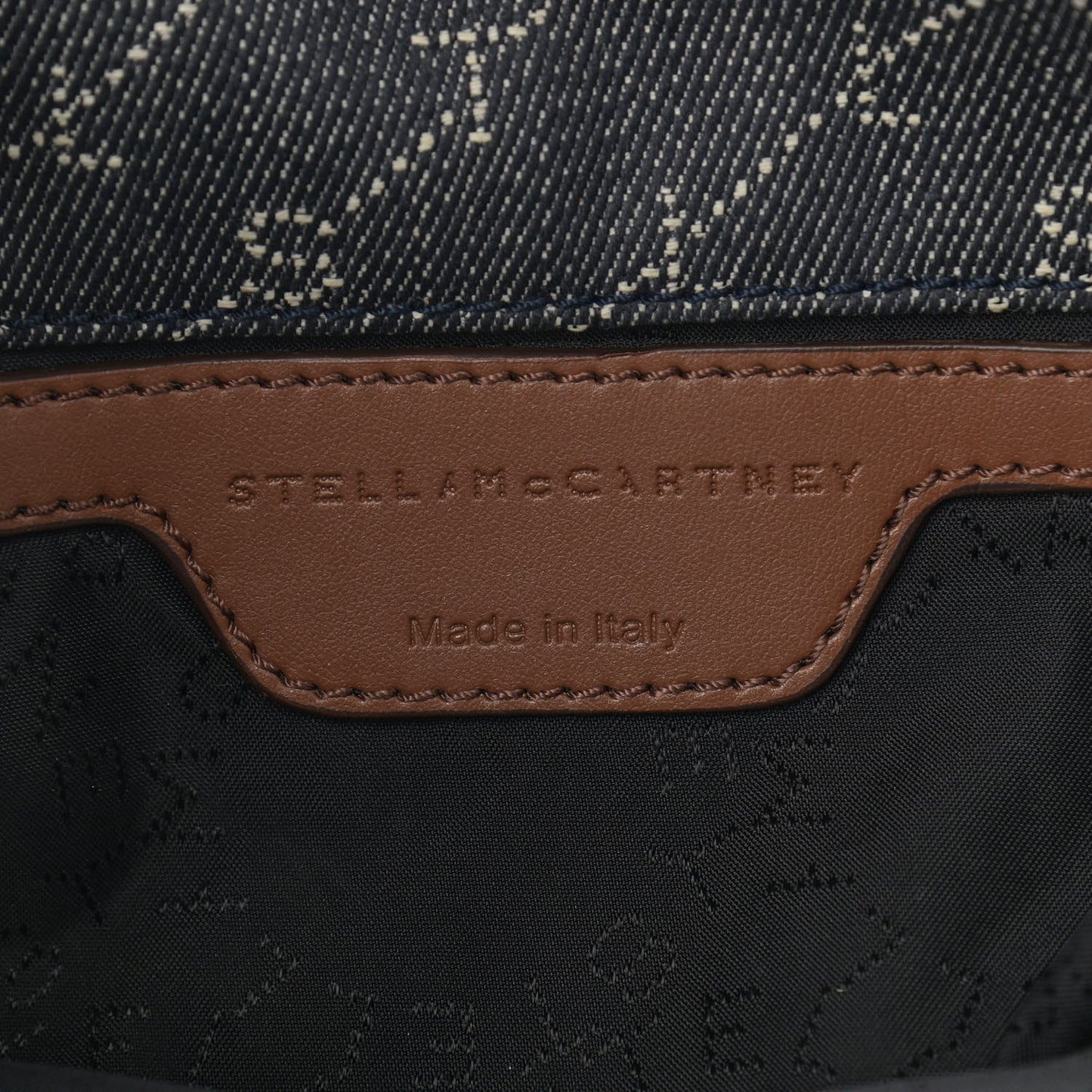 Denim Logo Falabella Tote Navy