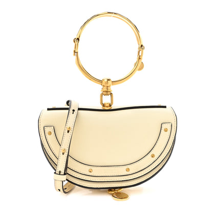 Chloe Calfskin Small Nile Bracelet Minaudiere Bag Off White 1 of 15