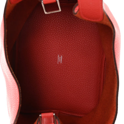 Hermes Taurillon Clemence Picotin Lock 22 MM Rose Jaipur 4 of 11
