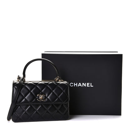 Chanel Lambskin Quilted Small Trendy CC Dual Handle Flap Bag Black 7 of 7