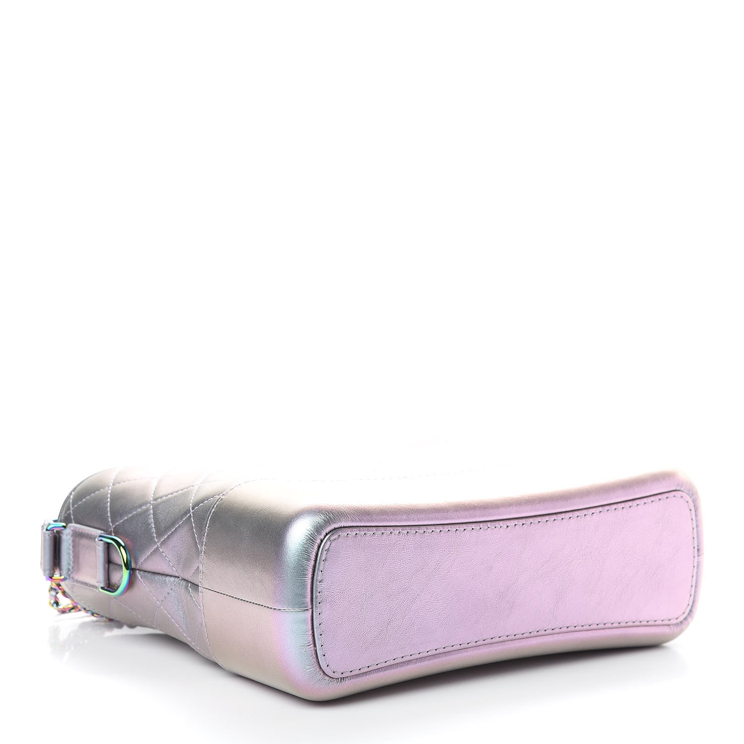 Chanel Iridescent Lambskin Calfskin Quilted Medium Gabrielle Hobo Light Purple 4 of 11