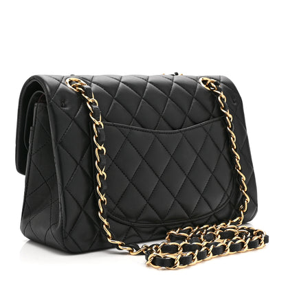 Chanel Lambskin Quilted Small Double Flap Black 3 of 10