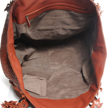 Bottega Veneta Nappa Intrecciato Large Fringe Tote Rust 5 of 8