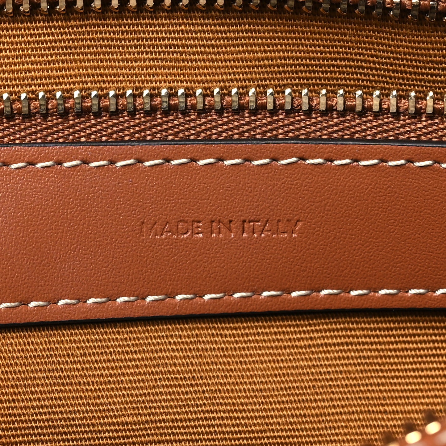 Triomphe Canvas Calfskin Boston Bag Tan