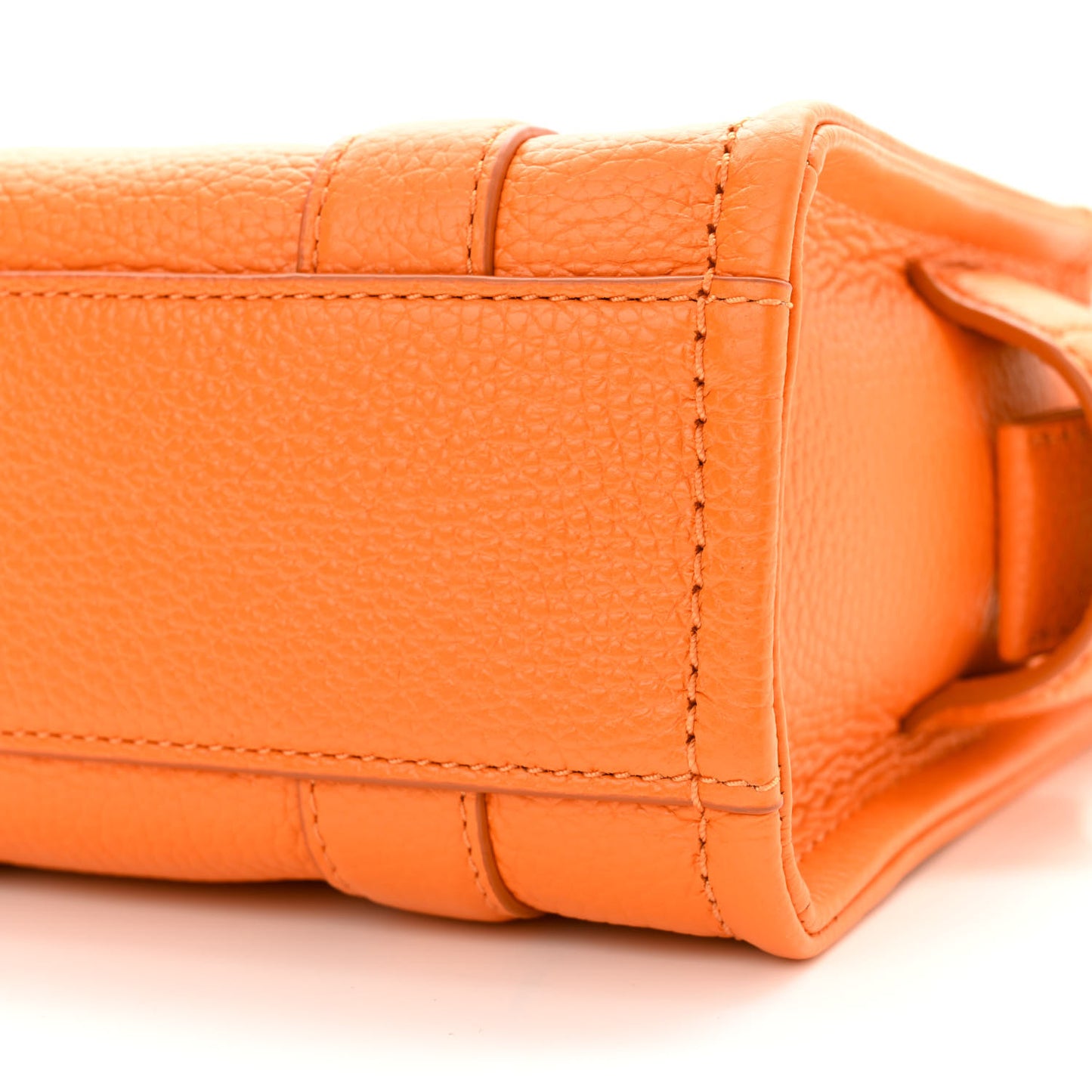 Grained Calfskin Micro The Tote Bag Artisan Gold