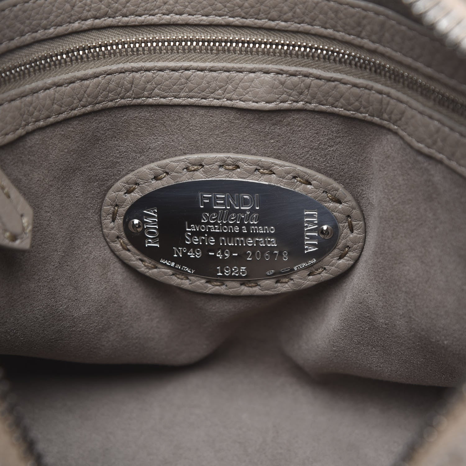 Fendi Cuoio Romano Selleria Lei Boston Tote Corda 6 of 10