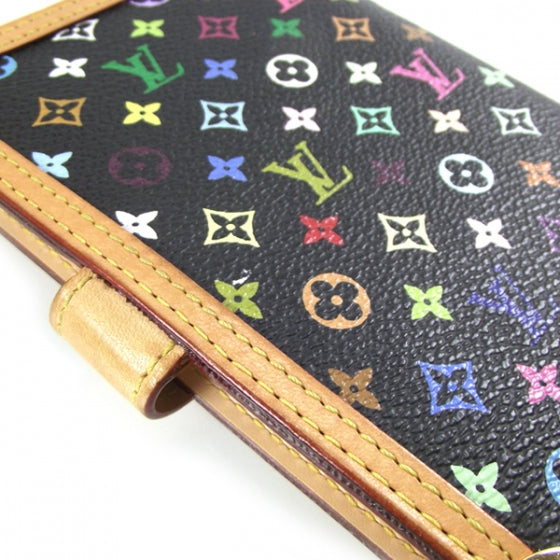 Louis Vuitton Monogram Multicolor Agenda PM Black 5 of 8