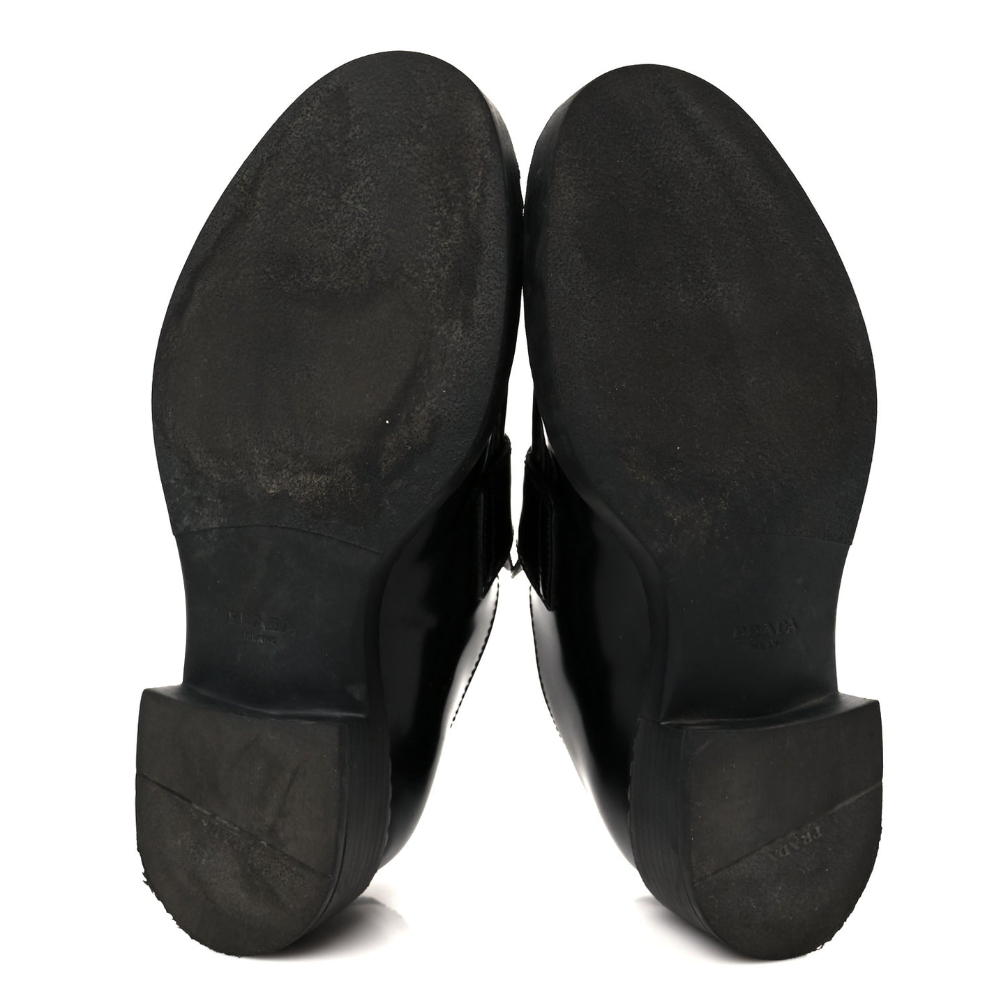 Spazzolato Metal Triangle Logo 50mm Loafers 37 Black